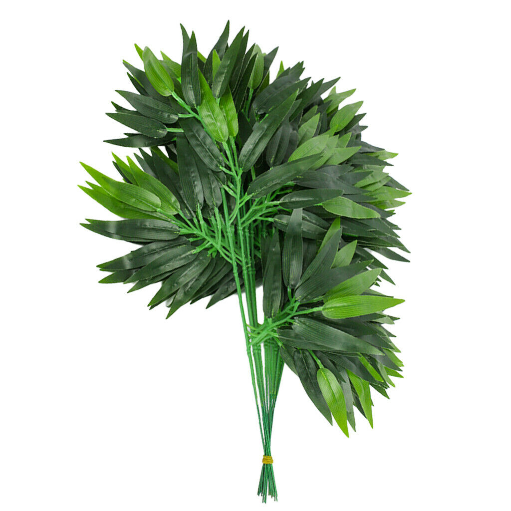 24pcs Artificial Bamboo Plant Bush Plant Stems 50/65cm for Indoor Home Decor