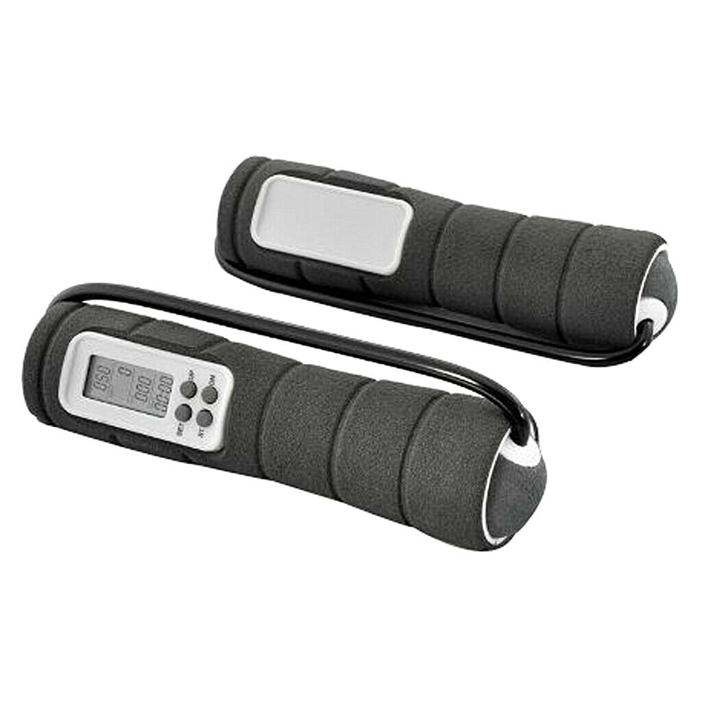 Wireless Skipping Rope Ropeless Cordless Jumping Rope Fitness Equip Black