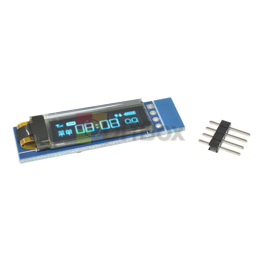 10Pcs 0.91" inch IIC I2C 128x32 Blue OLED LCD Display Module Fit For Arduino PIC