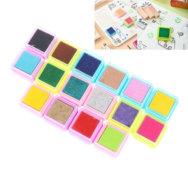 16 PCS Giant Ink Pads Multi-colored Stamp Pads for DIY Craft Scrapbook KX