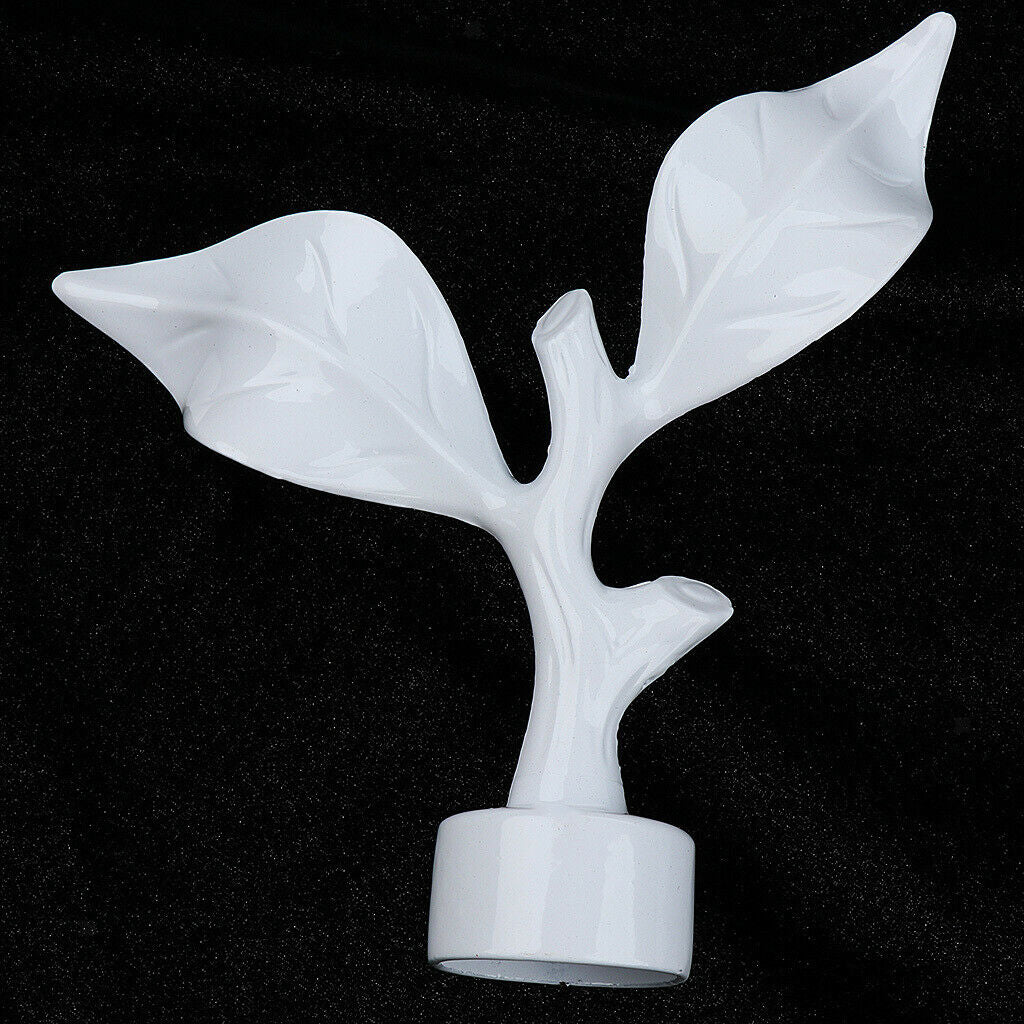 Window Curtain Rod Ends Finals Room Drapery Pole Caps Heads 28mm Dia White