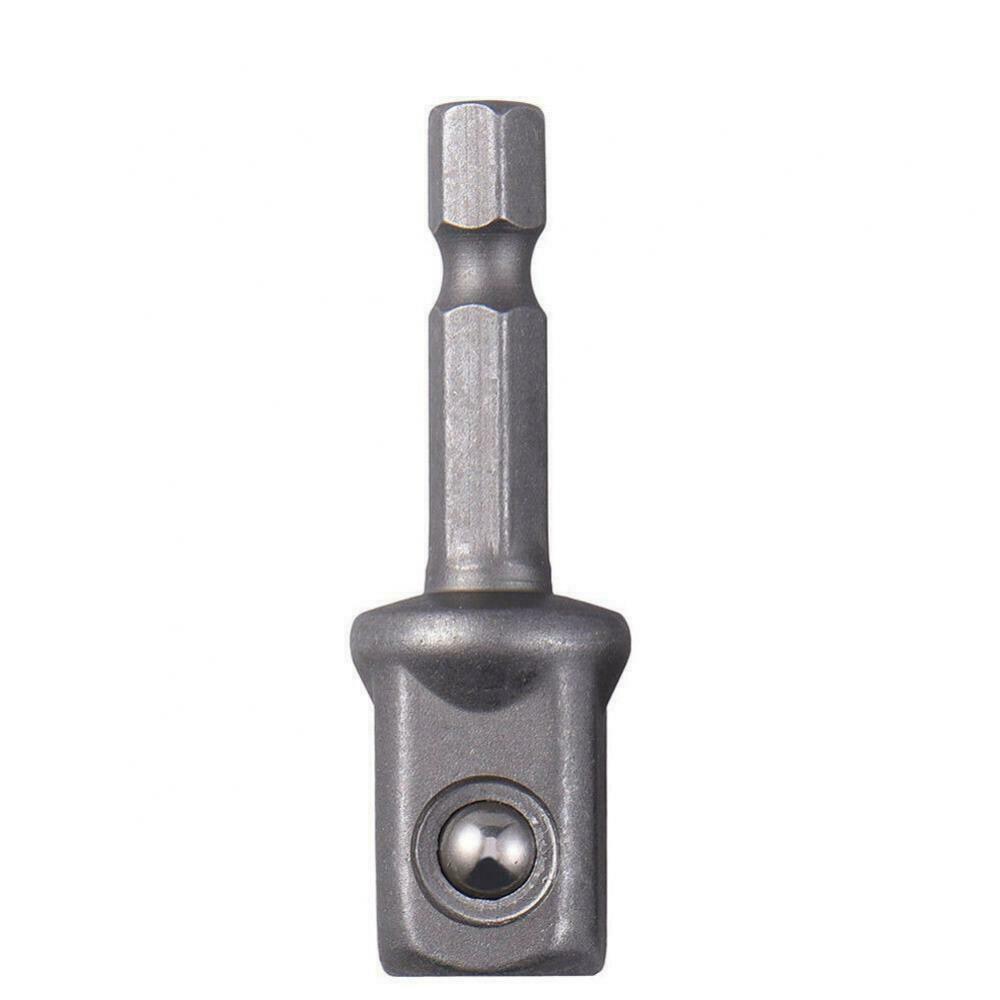 Socket Adapter Set 1/4" 3/8" 1/2" 2" Long Extension Bit 1/4" Hex Shank