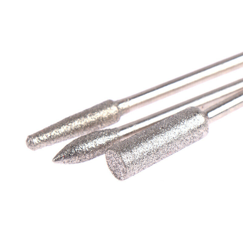 6 Pcs Nail Art Grinding Drill Bits Electric Manicure Machine Carbide Bullet .DD