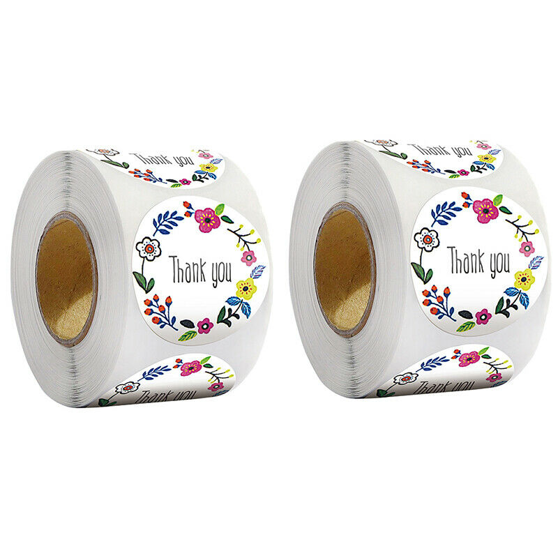 500pcs/roll Thank You Stickers Wedding Party Favor Stationery Sticke.l8
