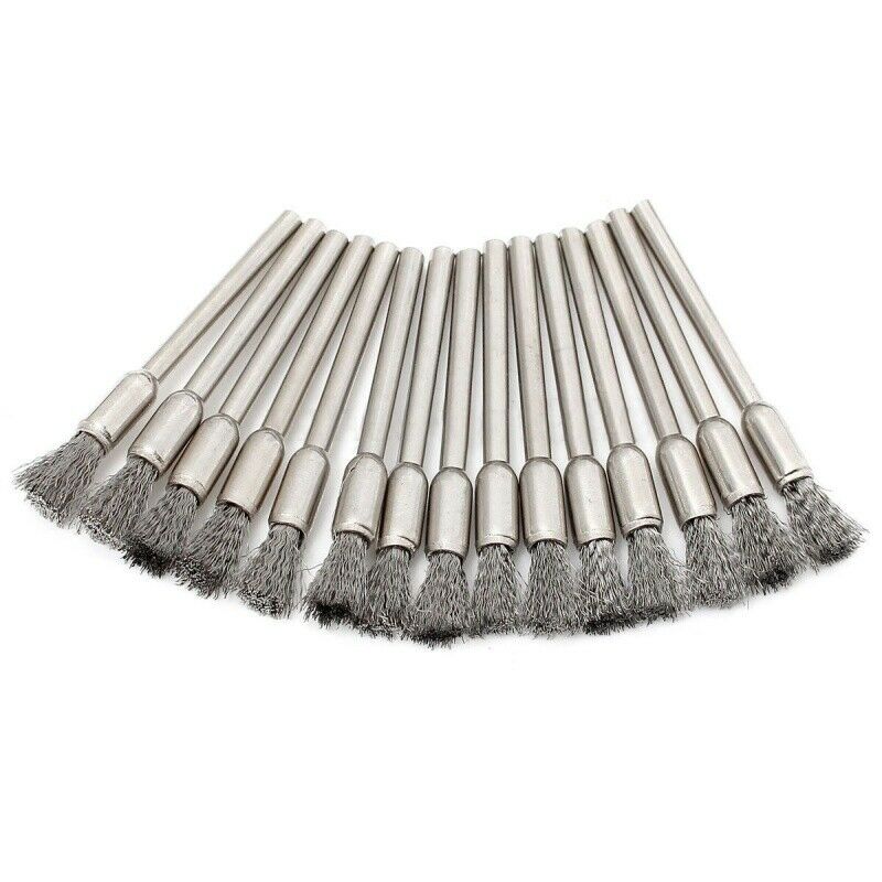45Pcs Steel Wire Wheel Pen Cup Brushes Set Kit Accessories for  Rotary Tool O9B5