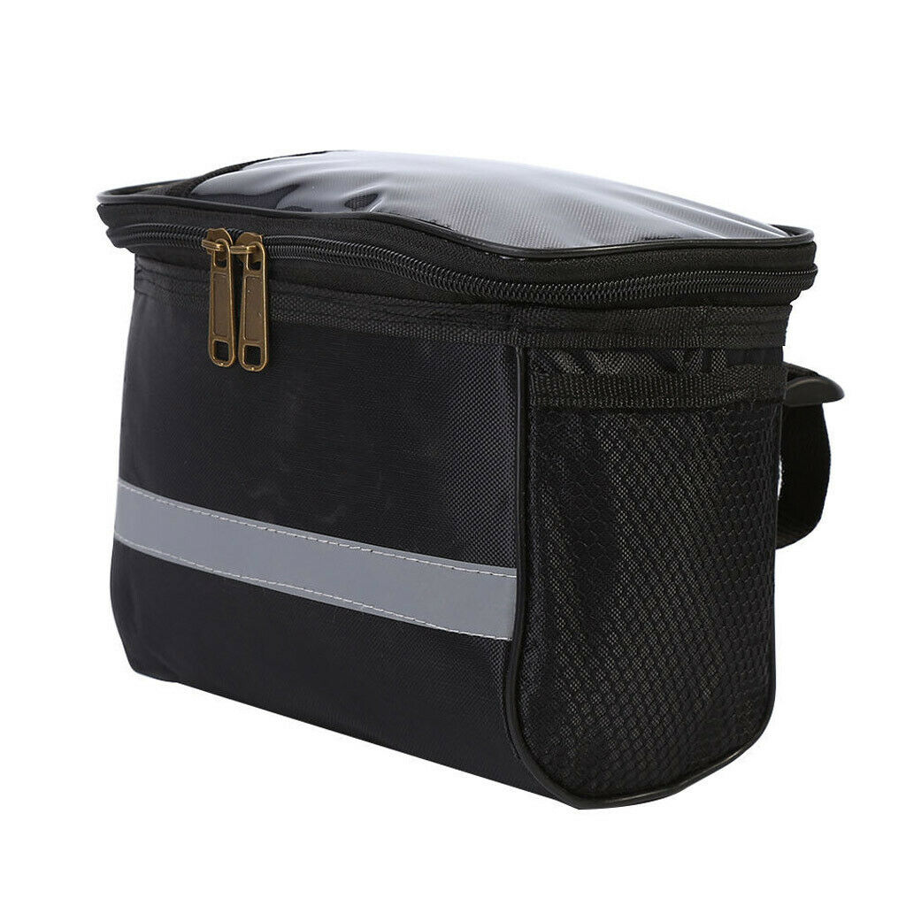2Pcs Mountain Bike Handlebar Bag Bicycle Front Basket Bag Pouch Pack Pannier