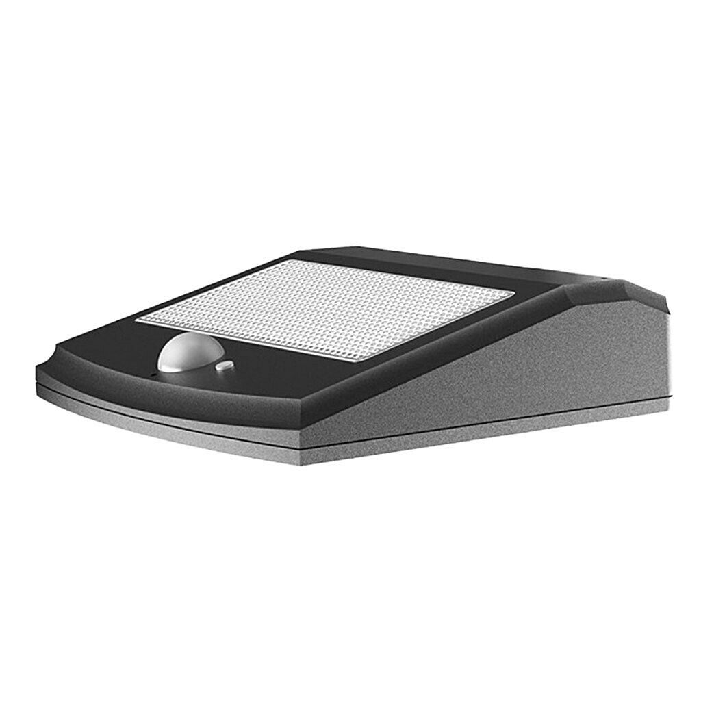 1pc LED Outdoor Solar Wall Light Motion Sensor Solar Lamp Black  White Light