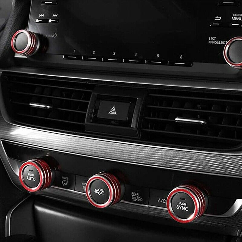 3 Pcs AC Air Conditioning Knob Cover for  10Th Accord 2018 2019 Air Conditi H5J5