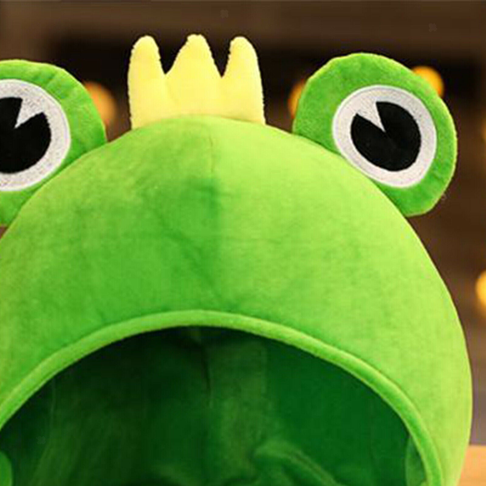 Plush Frog Bunny Hat Costume   Women Party Headwear Decor Winter Warm