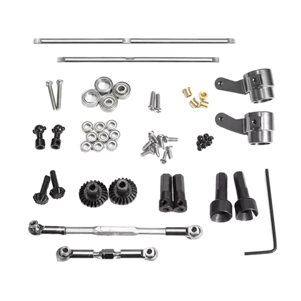 Upgrade Metal Gear Sturdy Front +Central +Rear Axle with 1 Set Shaft Assembly