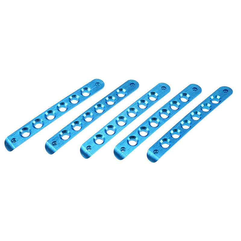 5Pcs Aluminum Door Handle Bar Cover Trim Blue Fit for JEEP WranglerÂ 2007-2017