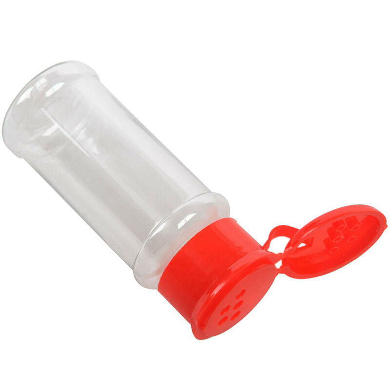 12 Pcs Plastic Spice Salt Pepper Shakers Seasoning Jar Can Barbecue Condiment L1