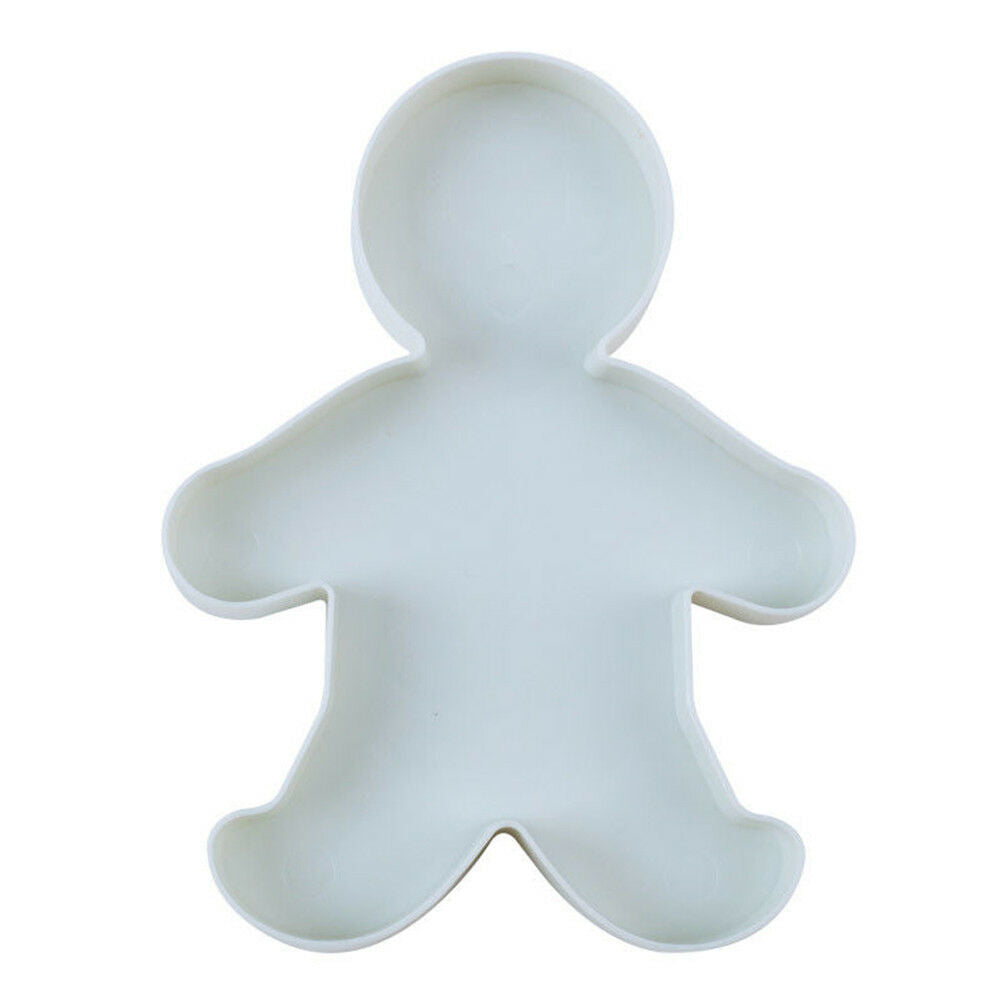 Christmas Gingerbread Man Cookie Cutter and Stamper Skeleton Bakings Moul.l8