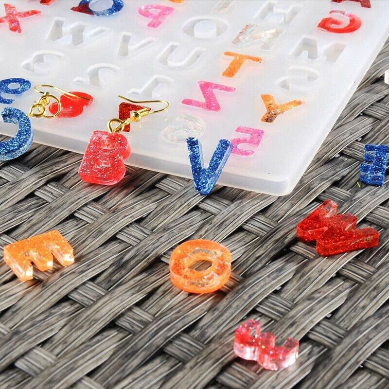 Big small letter pendant key pendant silicone mold set For Jewelry Craft MakBDA