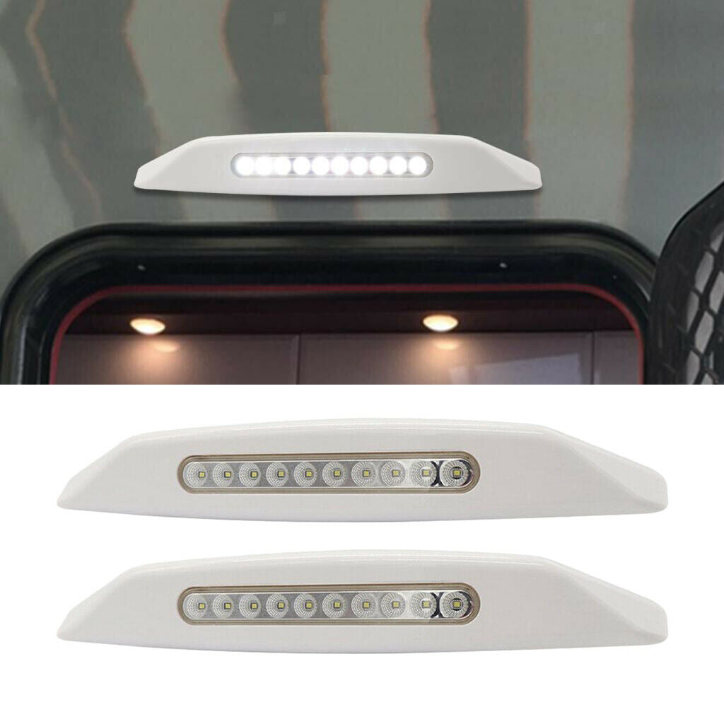 2x Awning Lights Exterior LED Light Boats with Screws for Caravan Marine