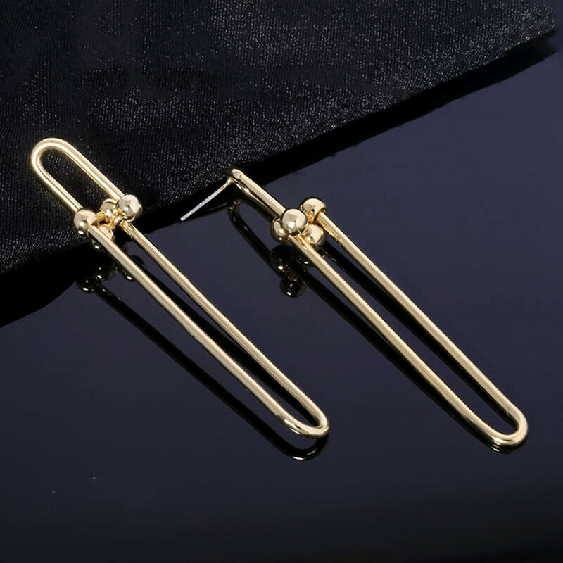 Simple Long Stud Earrings for Women Jewelry Ear Threader Puncture Earrin.l8