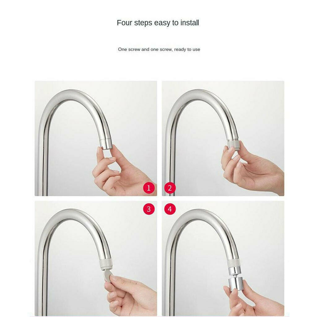 Tap Aerator Faucet Nozzle Bubbler Universal 2 Modes Adjustable Water Saving