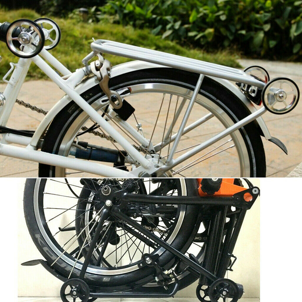 Bike Rack And 4 Easywheel Wheels for Brompton Luggage Rack