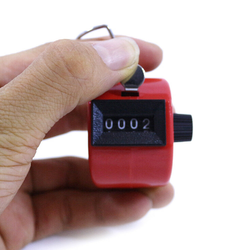 Digit Number Manual Handheld Tally Mechanical Clicker Golf Stroke Hand Counte Kt