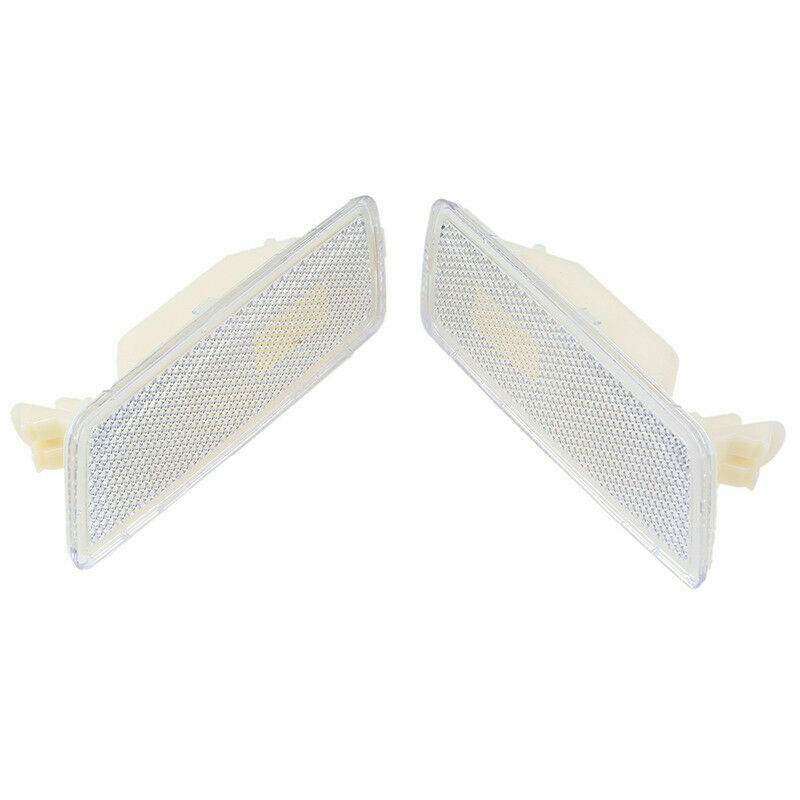 2Pcs Front White Bumper Side Marker Light Fit For VW 06-09 MK5 RABBIT GTI JETTA