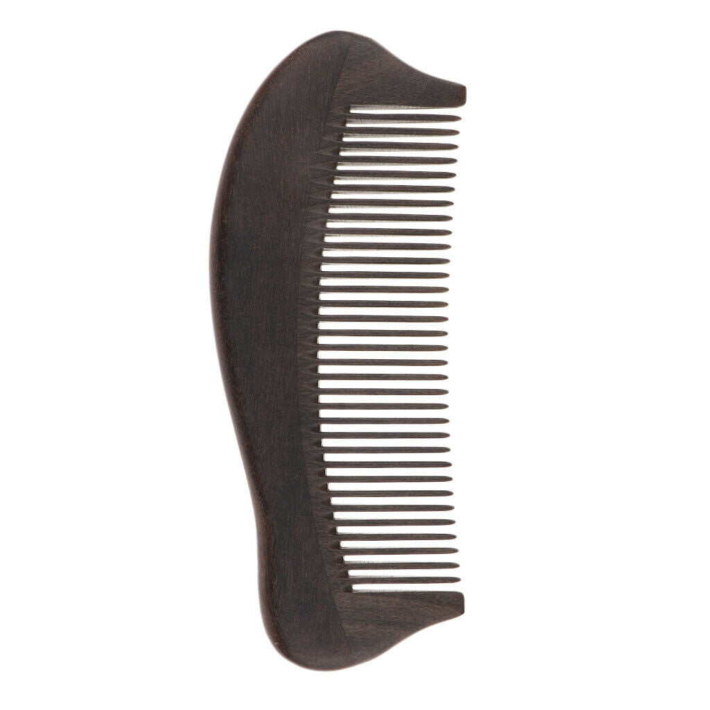 Exquisite Fine Teeth Detangling Wooden Comb Reduce Hair Breakage Split Ends