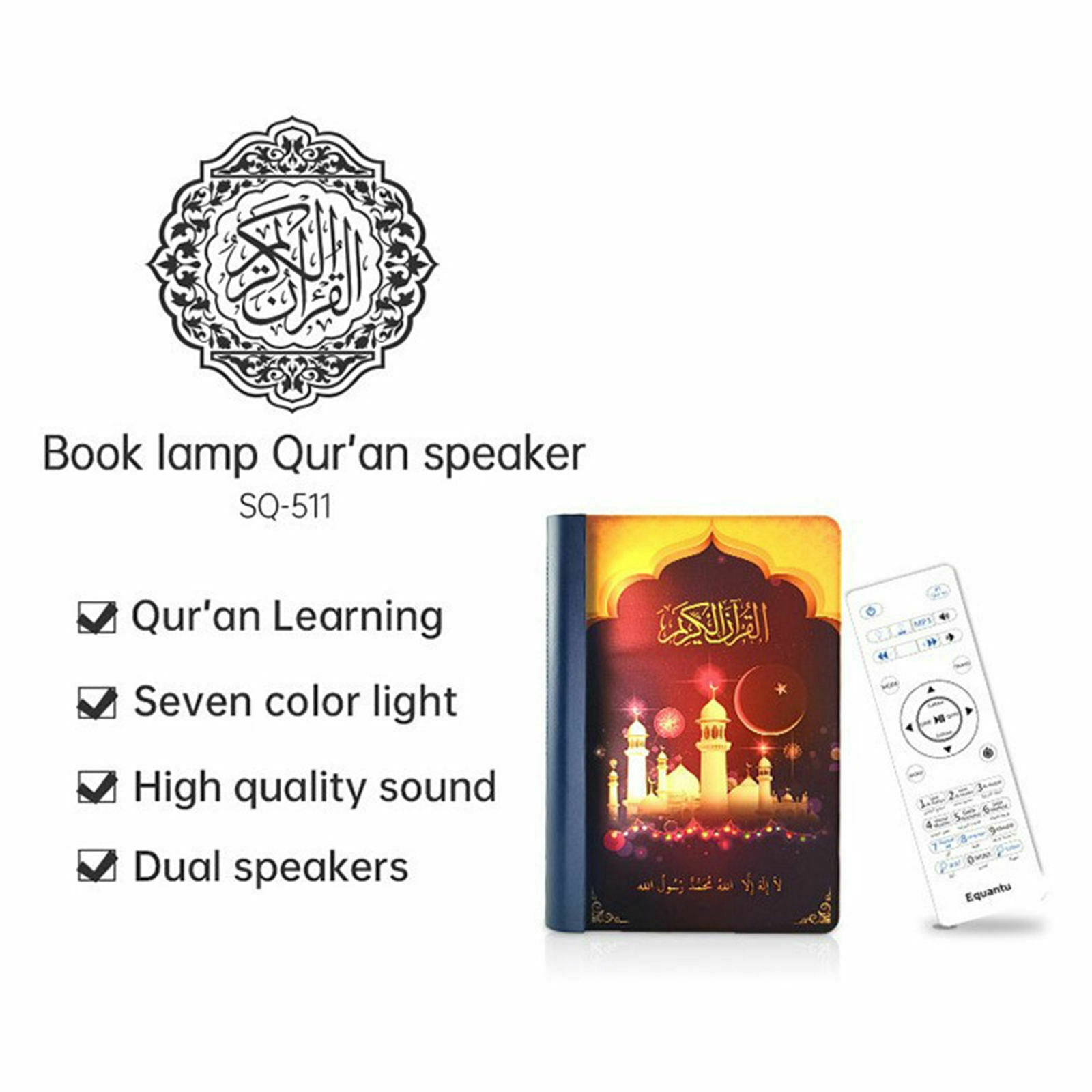 Portable 4.0 Bluetooth Wireless Quran Reader Rechargable LED Lamp Mosque
