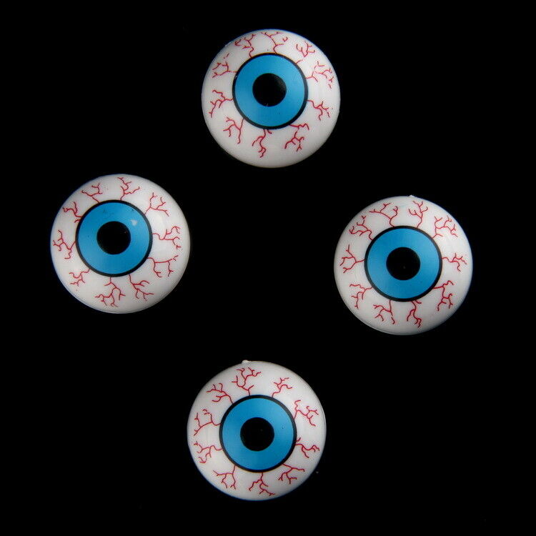 4Pcs Bloodshot Eye Blood Vessel Horror Scare CAR Tire Valve Stem Air Caps Cover