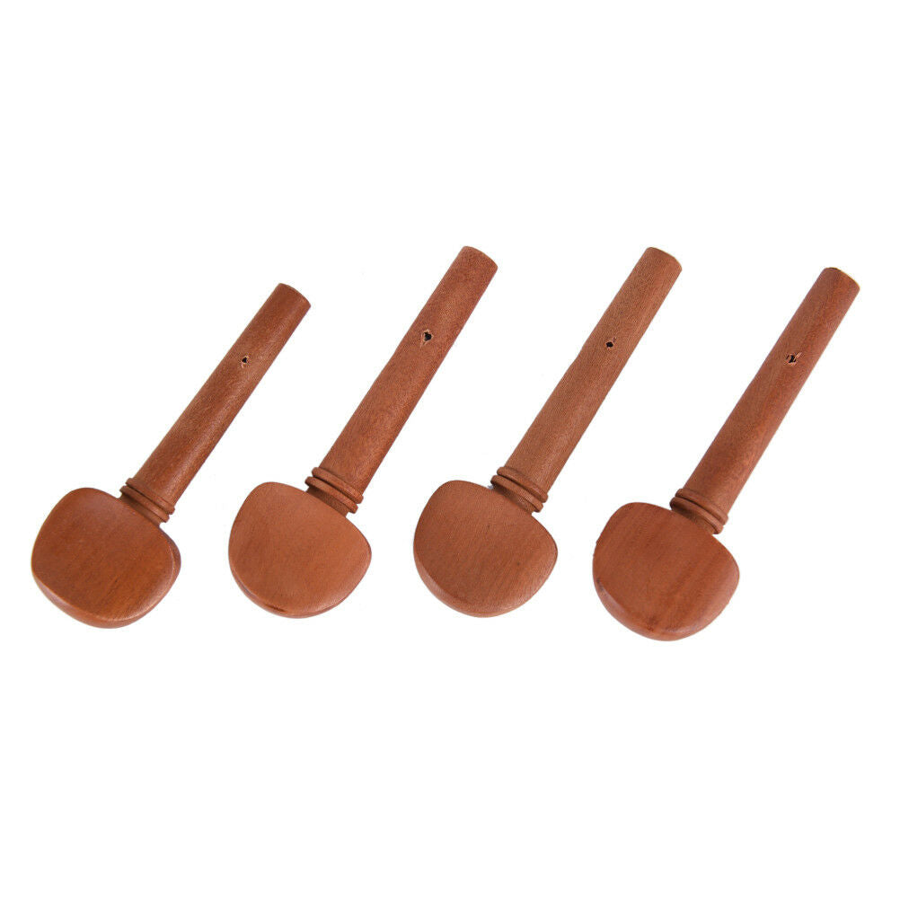 4/4 Size Jujube Wood Violin Fiddle Tuning Pegs Endpin Set Replacement、New EBBDA