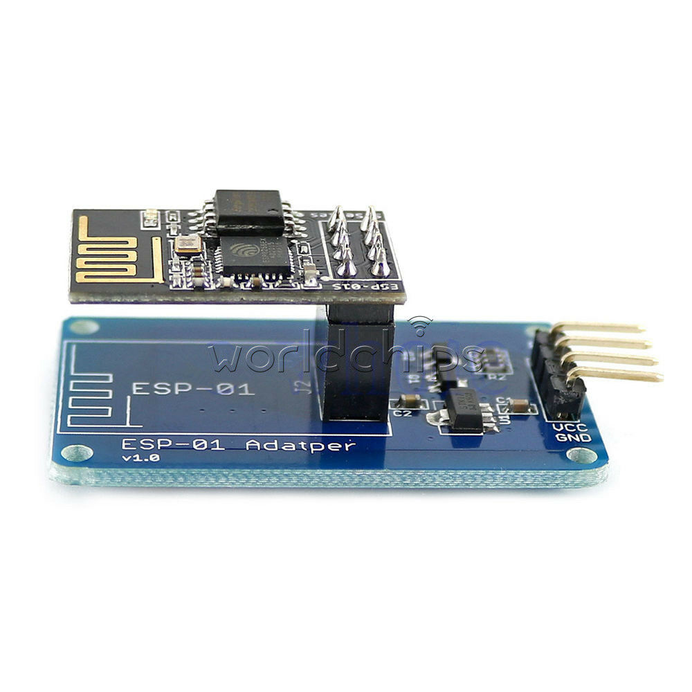 ESP8266 ESP-01S Serial Wi-Fi Wireless Module + ESP-01 Adapter for Arduino