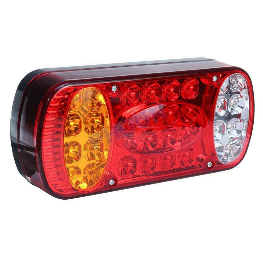 12V LED Rear Stop Light Brake Indicator Lamp For Truck Trailer Van Caravan RV