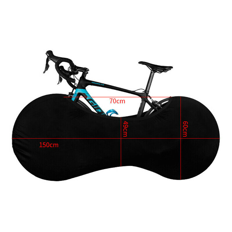 Bicycle Scooter Bike Dustproof Wheel Cover Anti-UV Weather Chain Protector Black