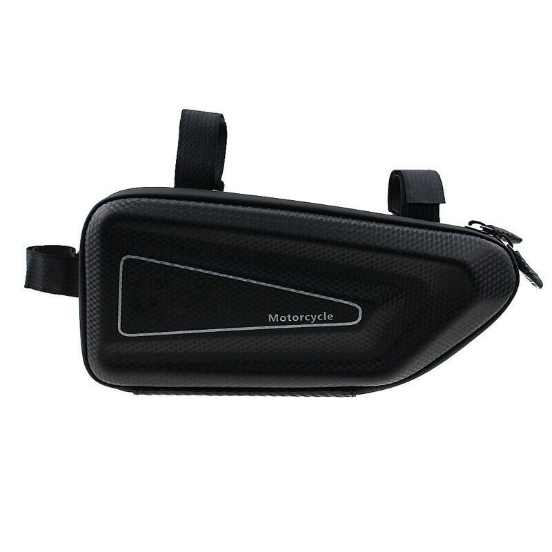 2pcs Hard Shell Motorcycle Luggage Saddle Tool Side Hanging Bag Black Waterproof
