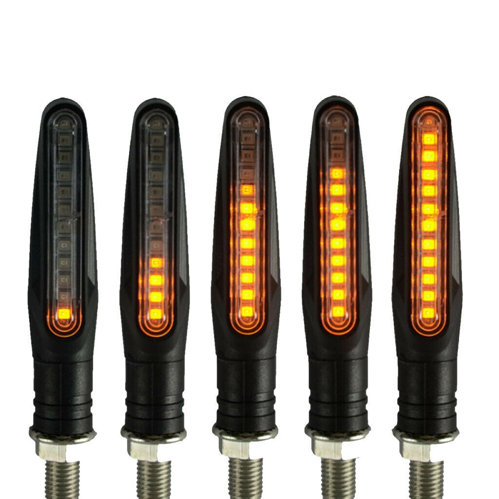 1 Pair Motorcycle Motorbike LED Turn Signal Light Lamp Universal Amber New