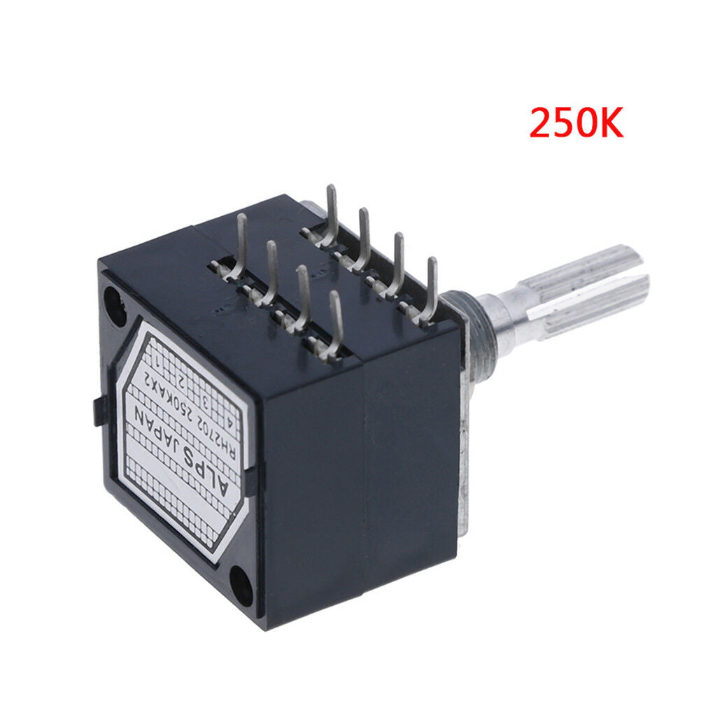 1Pc potentiometer 250K log alps audio amp volume control pot stereo w loudn Fx