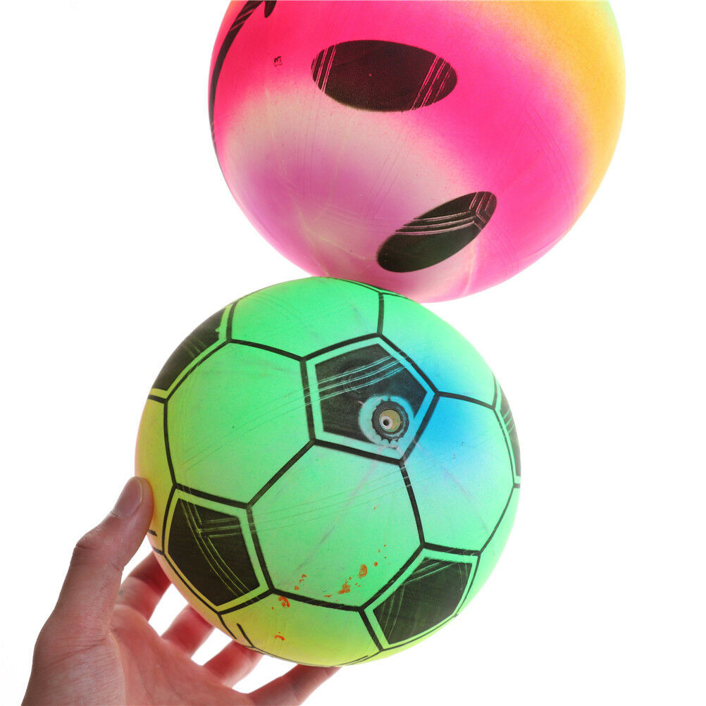 Beach Volleyball Inflatable PVC Blow UP Rainbow Football Play Balls Summe.l8