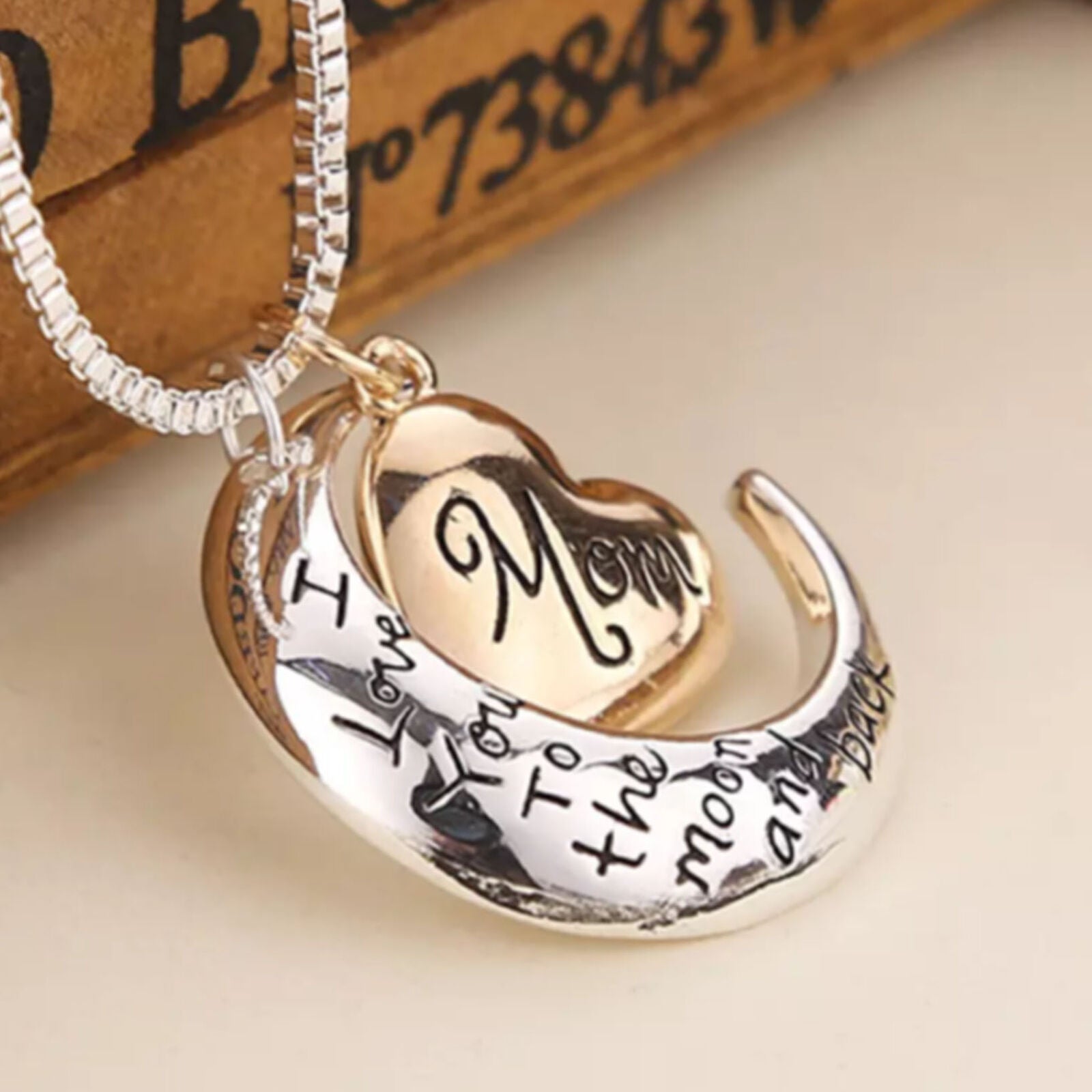 Necklace & Pendant Mothers Day Christmas Gifts I Love You To The Moon & Back Mom