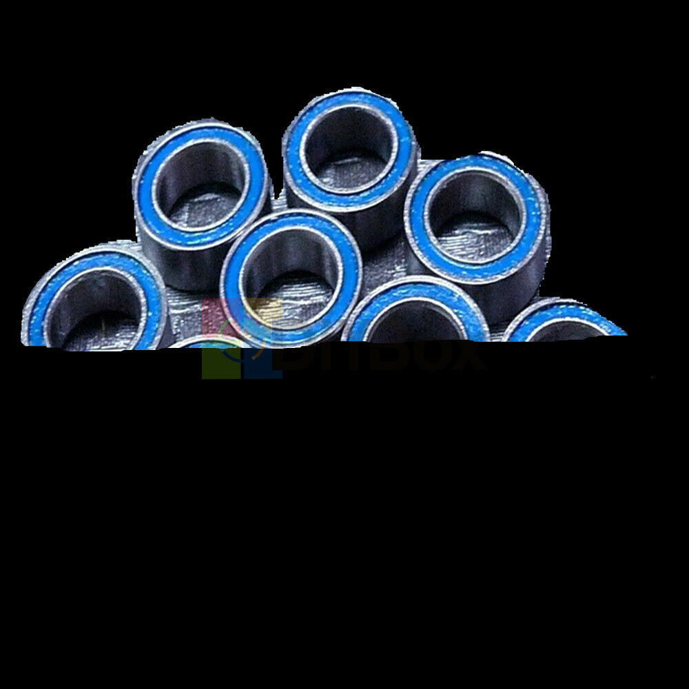 [10PCS] 4*8*3mm MR84RS MR84-2RS 4x8x3mm Rubber Sealed Ball Bearing Blue Bearings