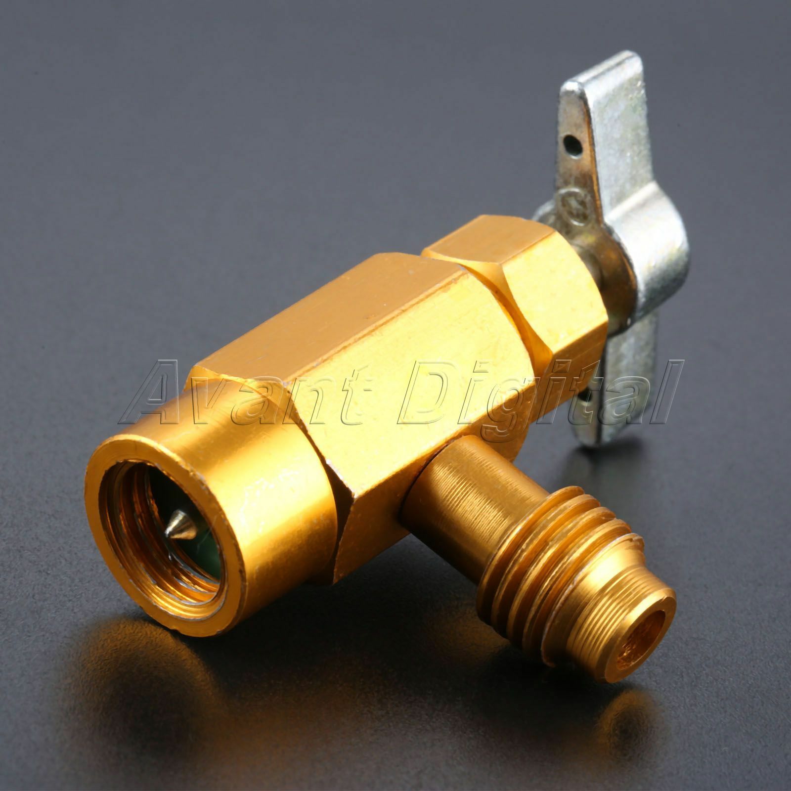 AC Interdynamics R-134a R-134 DV-134 Brass CAN TAP Dispensing Valve 1/2" ACME