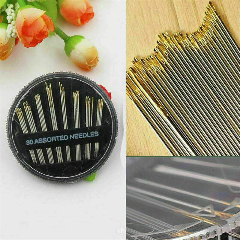 30PCS Sewing Needle Set Assorted Hand Sewing Needles Embroidery Mending Craft