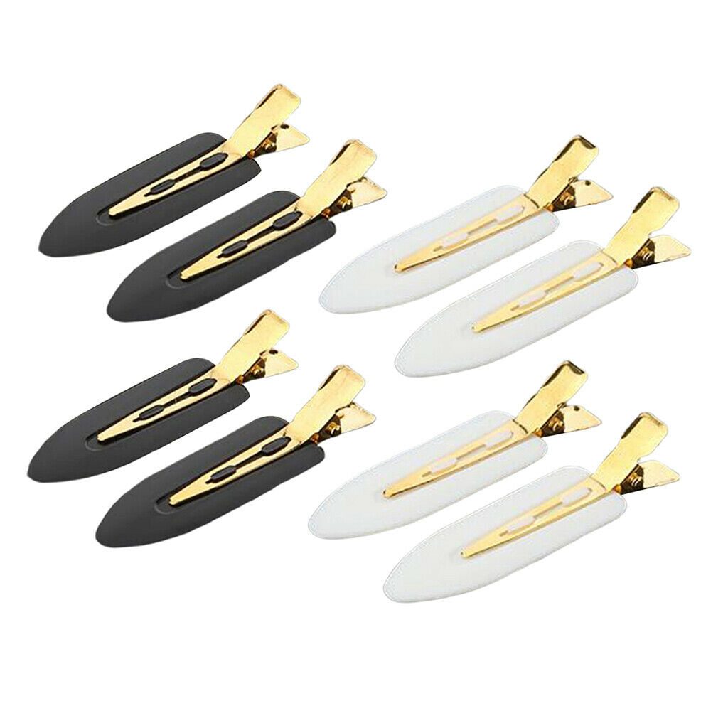 8Pcs Durable No Bend Hair Clips No Mark Curl Pin Clips Girls Perming Clamps