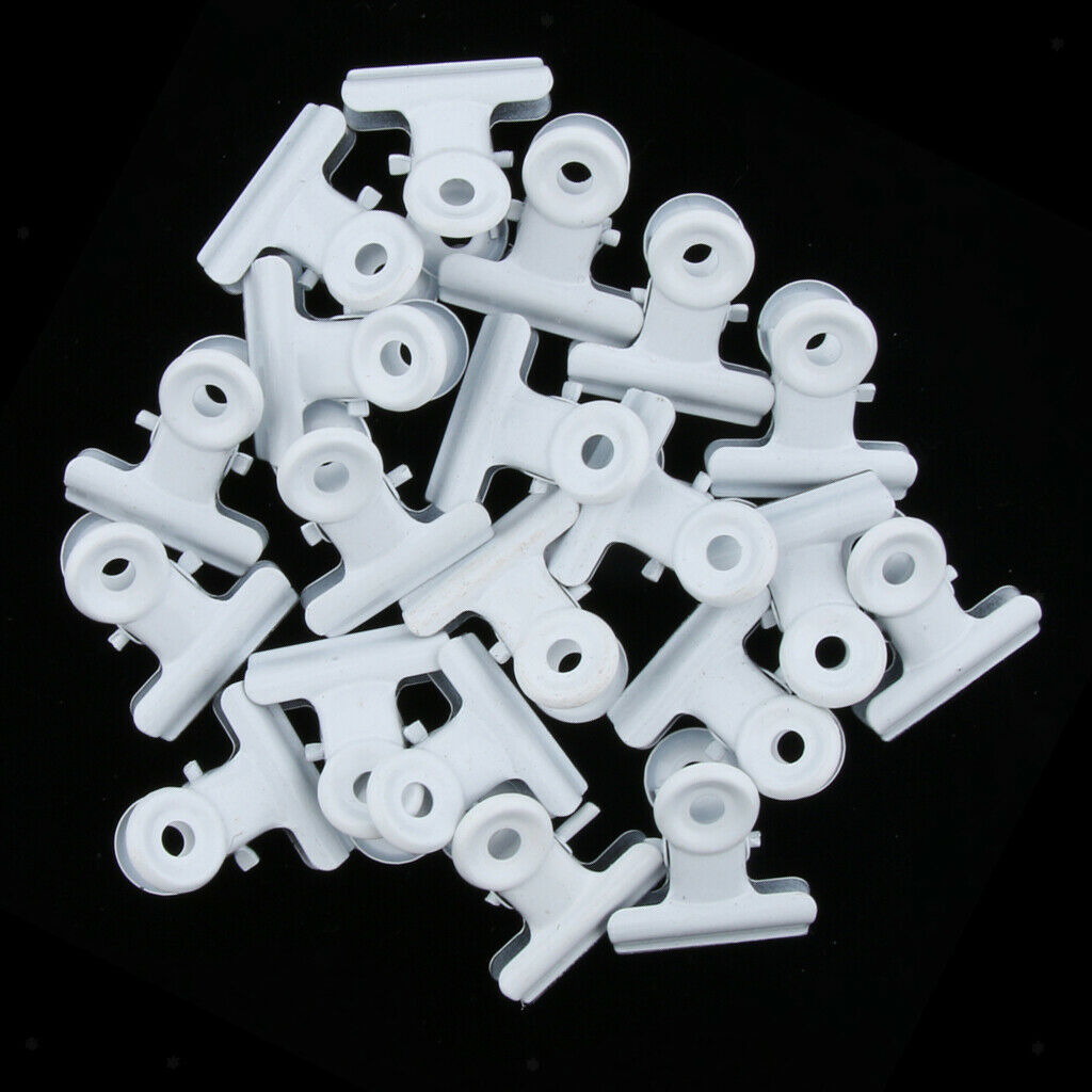 30 Metal Bulldog Clip Grip Clips for Money Bag Letter in
