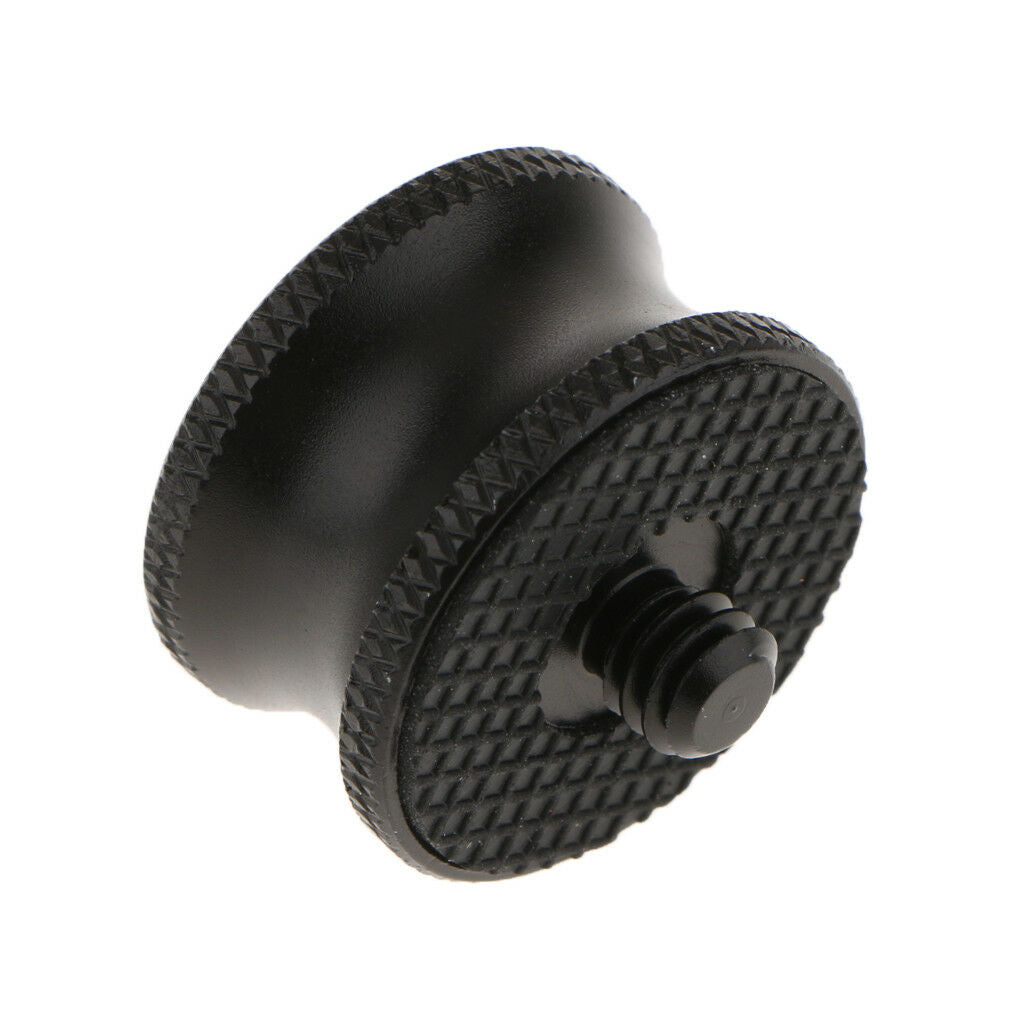 1/4 to 3/8inch Male Screw to Female Adapter Plate Converter for Tripod Black