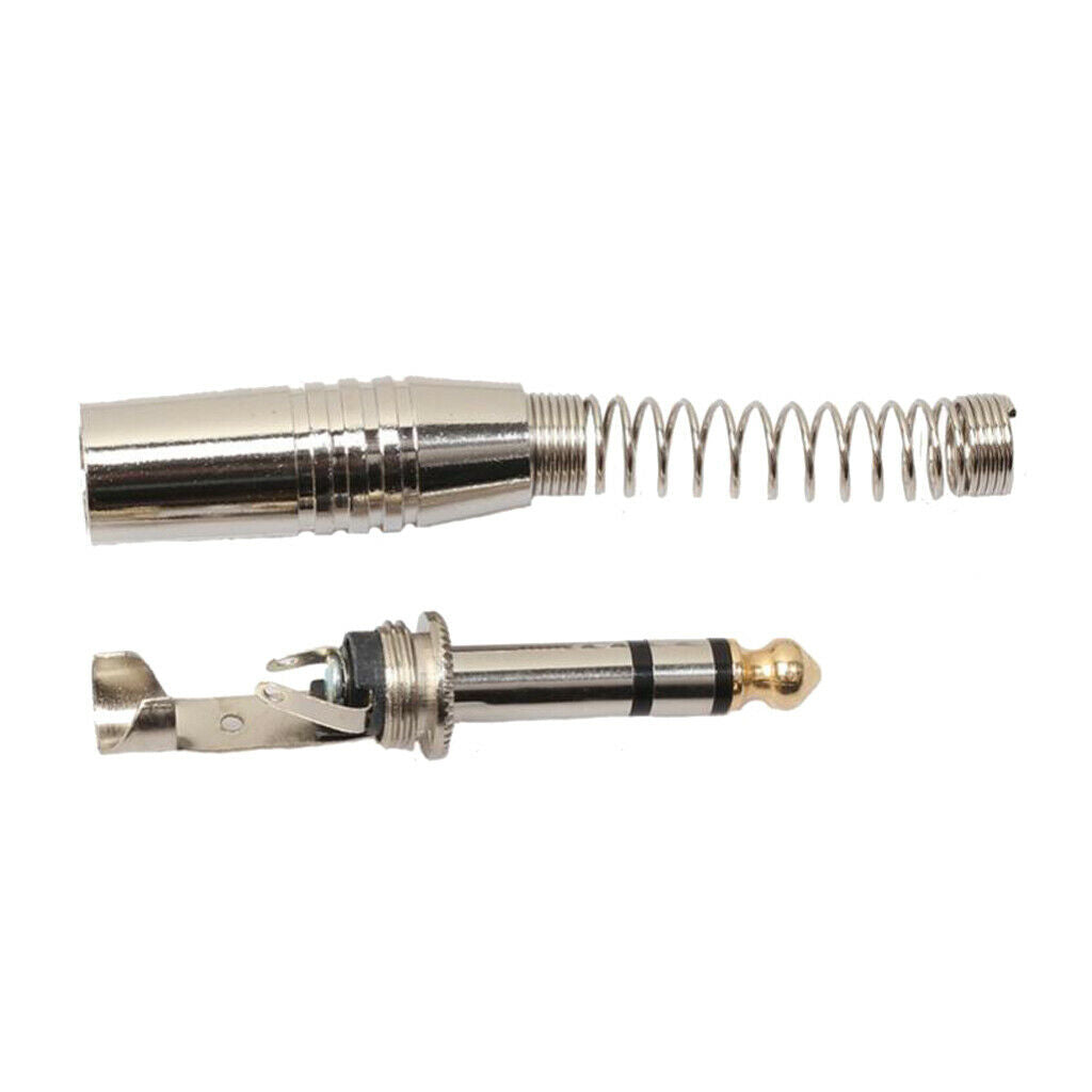 5 Pieces 6.35mm Stereo Audio Adapters