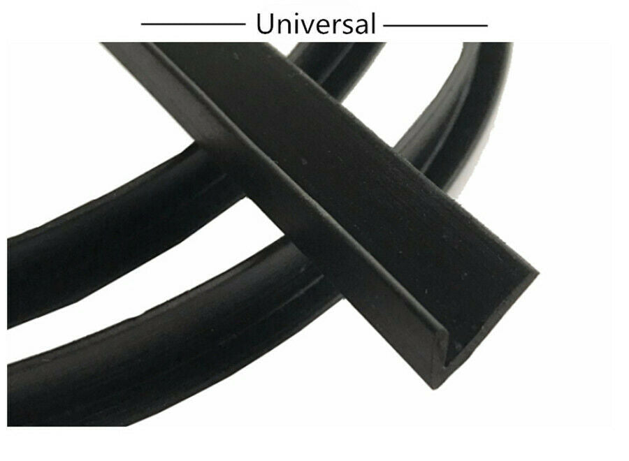 4m V Type Rubber Seal Strips Car Window Glass Door Panel Sound Noise Insulation