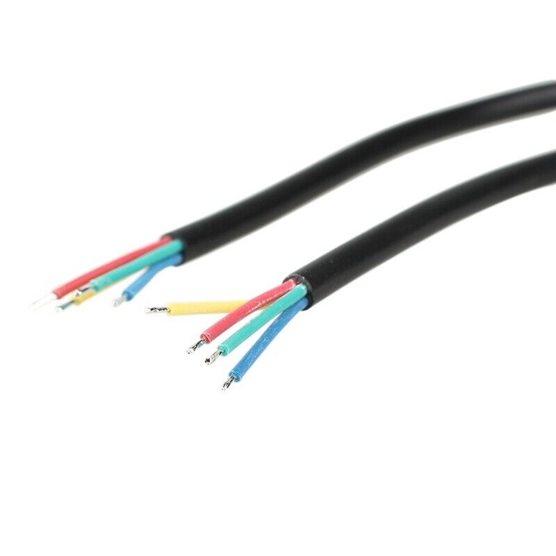 LED Strips 4 Pin Waterproof Power Connector Cable Black T7B7B7