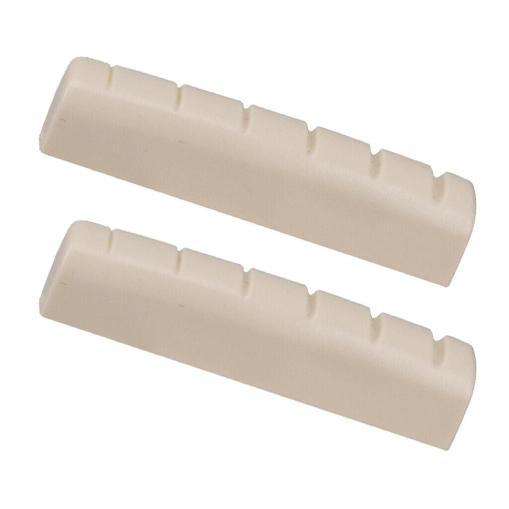 4pcs Right Handed Acoustic Guitar Nut Slotted for Folk Guitar 44x6x9.8-9mm