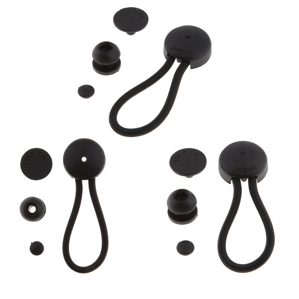 3Pcs Bungee   Cord Tie Down Straps Set for Boat Marine Yacht