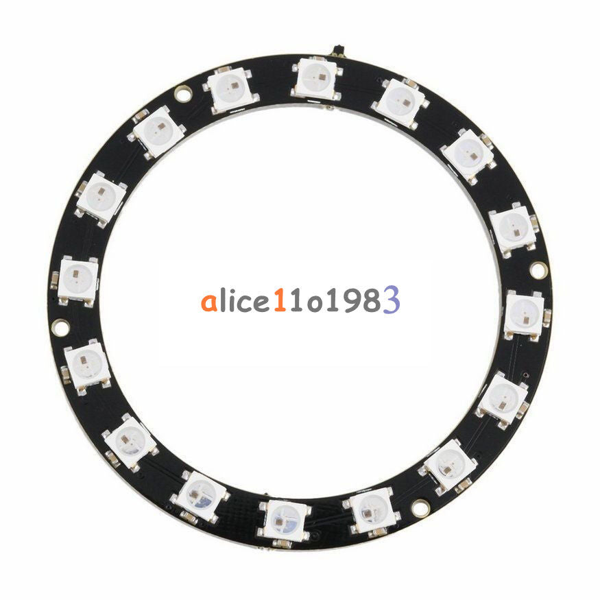 RGB LED Ring 16Bit WS2812 5050 RGB LED + Integrated Drivers 60mm  For Arduino
