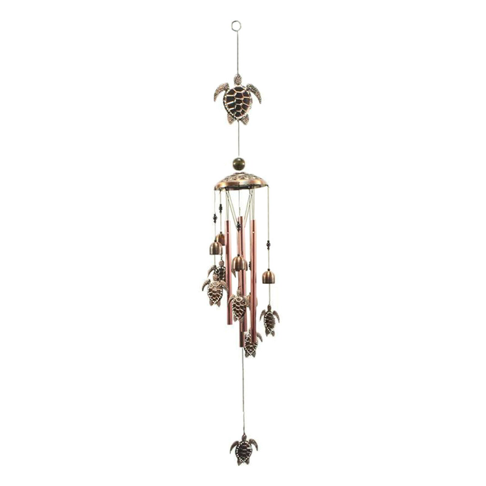 Sea Turtle Wind Chime 4 Tube Outdoor Hanging Windchime Deep Tone Porch Decor