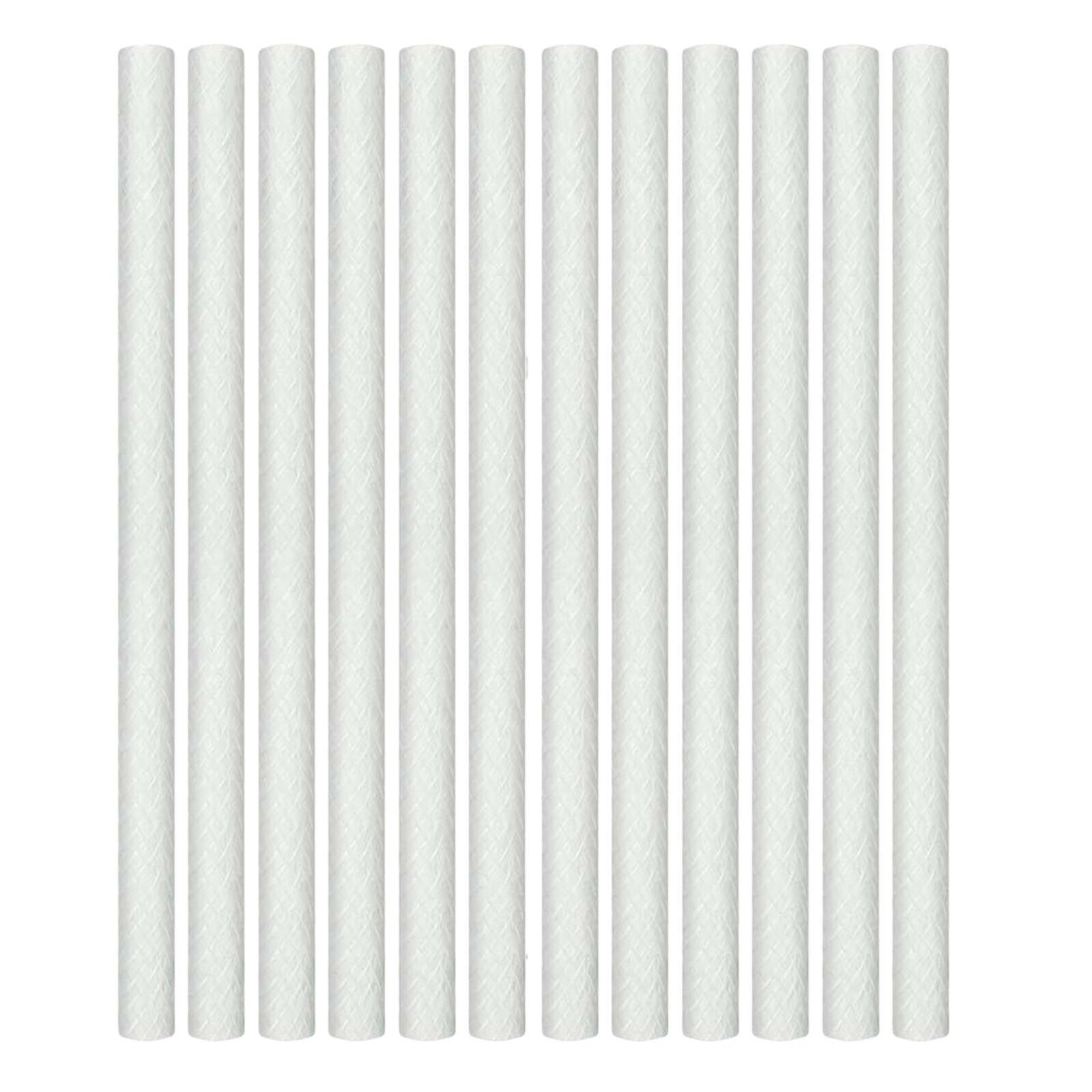 12 Fiberglass Replacement Wicks for Tiki Torch, Candle Wine Bottle, Oil Lamp